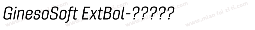 GinesoSoft ExtBol字体转换